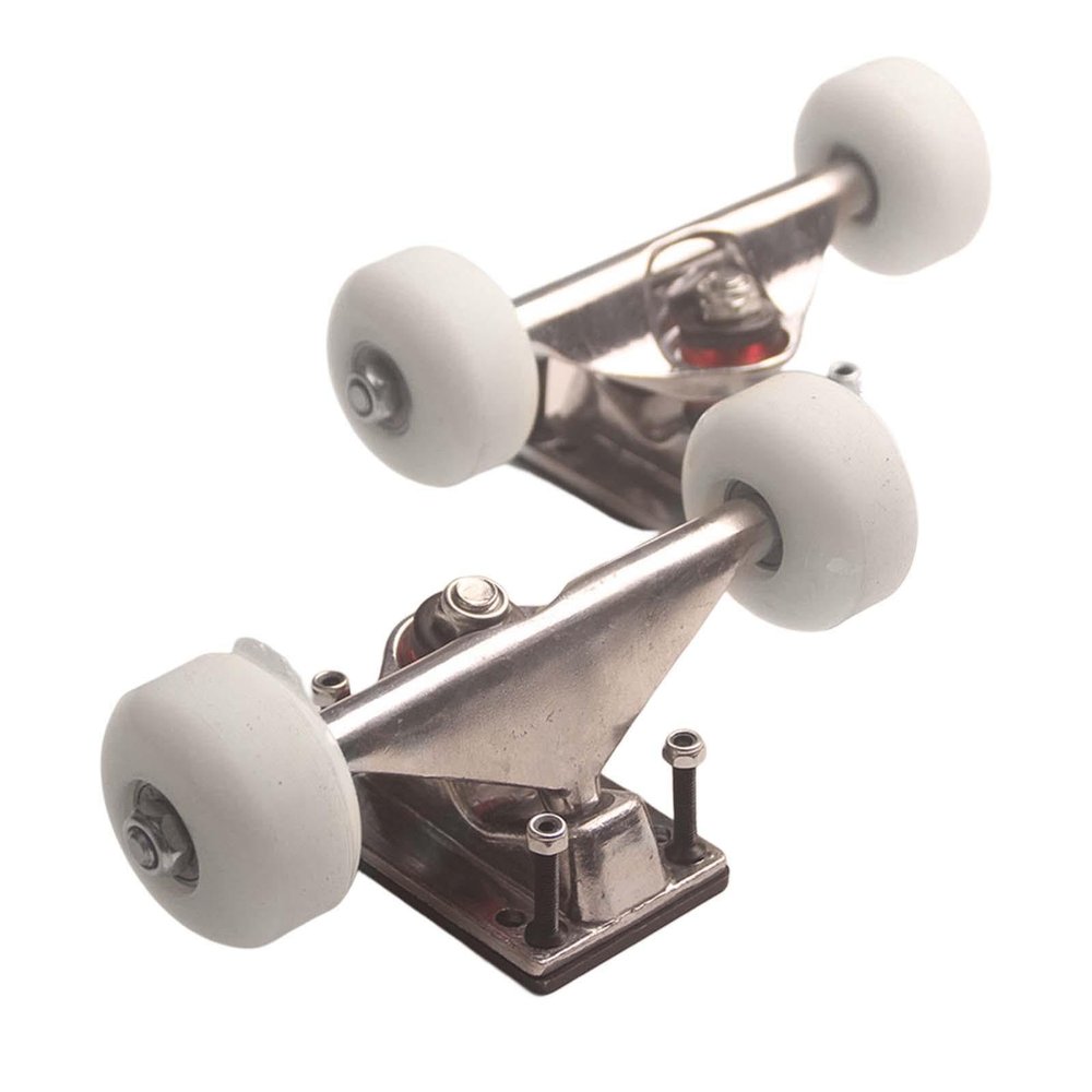 rongweiwang Premium Skateboard Trucks Hardware Set with 52 mm High-Speed Silent-Bearing Wheels