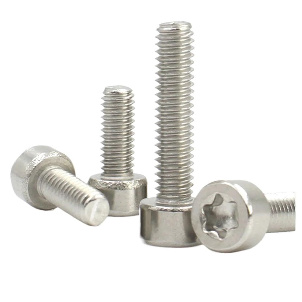 GPDNBIEU, 10 Stainless Steel 304 Hex Socket Machine Screws, Torx Socket Screws, 6 mm, M5