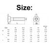 GPDNBIEU, 10 Stainless Steel 304 Hex Socket Machine Screws, Torx Socket Screws, 6 mm, M5 view 2