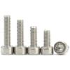GPDNBIEU, 10 Stainless Steel 304 Hex Socket Machine Screws, Torx Socket Screws, 6 mm, M5 view 3