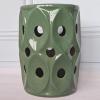 Glazed Ceramic Garden Stool, Simple and Decorative view 1