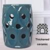 Glazed Ceramic Garden Stool, Simple and Decorative view 3