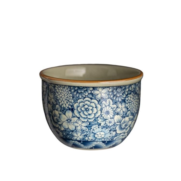Blue and White Ceramic Kung Fu Tea Cup