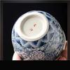 Blue and White Ceramic Kung Fu Tea Cup view 4