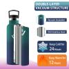 Mujigaga Stainless Steel Water Bottle, Leakproof 500 ml Insulated Bottle with Straw, BPA-Free, Carbonated Drink Compatible view 3