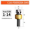 Floating Reamer Shank, Self-Centering ER Tool Holder for Precision Machining (C16-FDER20A-D45) view 2