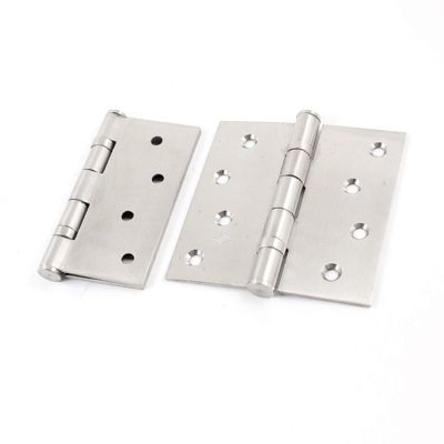 Adjustable 3D uPVC Flag Hinges, Stainless Steel, Silver, 101 × 57 × 13 mm, 2-Pack
