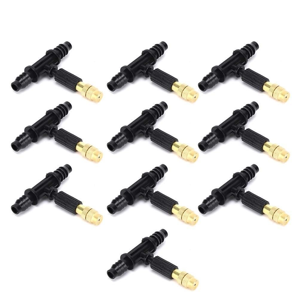 Omabeta Misting Nozzles with T Connectors for 8/12 Hose