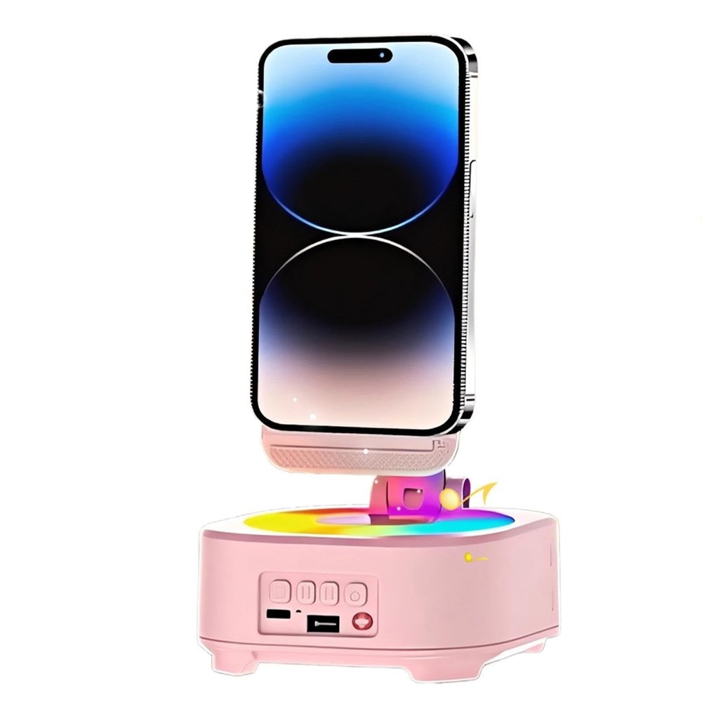 Phone Holder with Speaker – Bluetooth Wireless Desktop Dock
