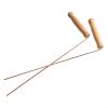 99.9% Copper and Natural Birch Wood Dowsing Rods for Geomancy and Divination view 2