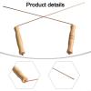 99.9% Copper and Natural Birch Wood Dowsing Rods for Geomancy and Divination view 3
