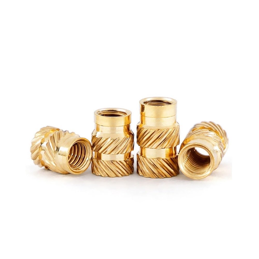 UZAMIRLEX Brass M3 Knurled Threaded Inserts for 3D Printing, 50-Pack