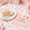 Ovanda 20-Piece Rose Gold Birthday Napkin Set view 4