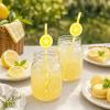 Ovanda 20 Pack 3D Lemon Slice Paper Straws view 4
