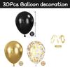 Black Gold Balloons, 30 Pack view 2