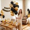 Black Gold Balloons, 30 Pack view 4