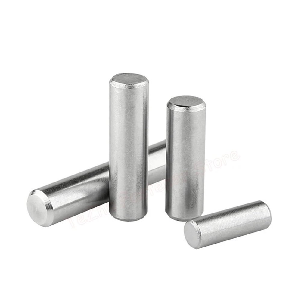 WEKONUMEX Cylindrical Shelf Support Pins, 304 Stainless Steel Dowel Pins, M1–M3, 4–60 mm, 20,200-Piece Set (M3 × 6 mm, 50 pcs)
