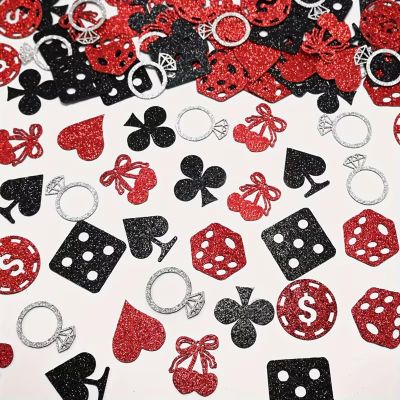 Ovanda 100 Pcs Cherry Confetti