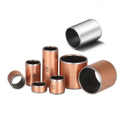 Oil-Free Wrapped Sleeve Bearings, Self-Lubricating SF-1 Composite Copper, ID 3×15 mm (12×14×20 mm, 5 pcs)