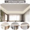 SHGUOMSC LED Crown Molding Ceiling Trim for Indirect Lighting Strip Channels, 1 m / 30 m (7 m / 22.9 ft) view 2