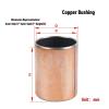Oil-Free Bearings with Sleeve Covering, Copper Bearing Sleeve, Dry Oil-Free SF-1 Bushing, Multiple Sizes, 30–36 mm Inner Diameter, Various Quantities (3 pcs, 30 × 34 × 30) view 2