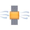 SDGBCXD High-Power Industrial Exhaust Fan, High-Speed Cylindrical Ventilation Fan (12 Inch) view 4