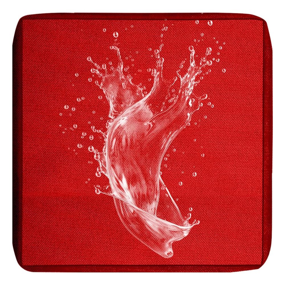 Odaima Outdoor Sofa Cushion Cover, Red, 33 x 65 x 10 cm, 1-Piece