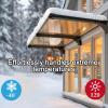 YPIOUREN Door and Window Awning, UV, Rain, Snow and Sun Protection (80 x 280 cm / 31.4 x 110.2 in) view 4