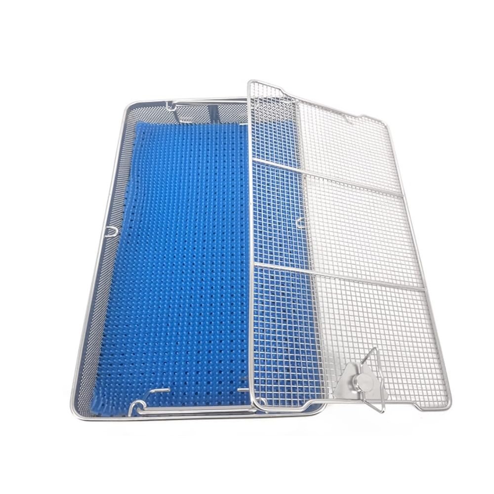 Stainless Steel Sterilization Trays for Medical and Dental Instruments, Mesh Washing Baskets, Durable and Easy to Clean