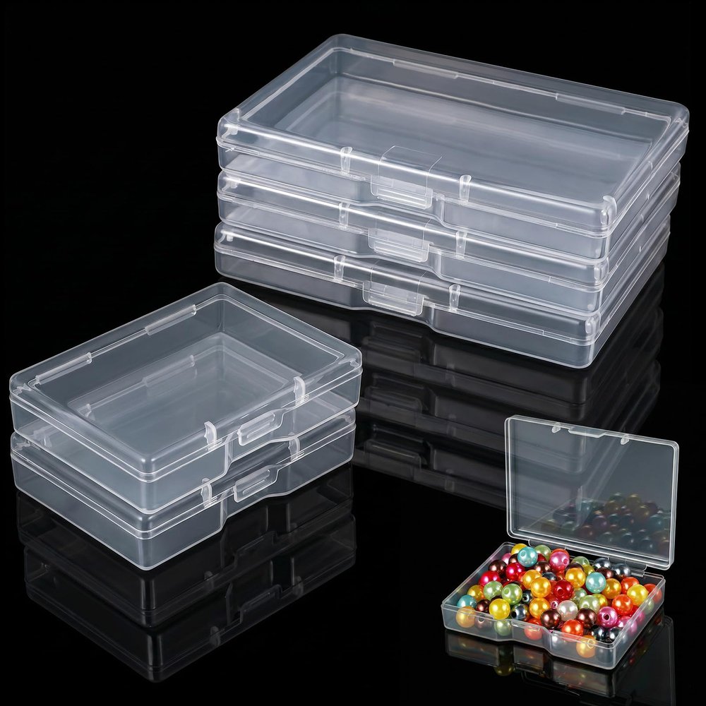 RAHHLIZS 5-Piece Plastic Storage Box Set