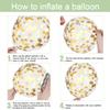 Retro Pink Green Gold Balloons, 30 Pack view 3