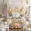 Retro Pink Green Gold Balloons, 30 Pack view 4