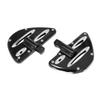 CNC Rear Passenger Foot Pegs Floorboards Compatible with Touring Sportster Models (Black) view 1