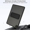 GIOPUEY Case for Samsung Tab A11 with Stand, Hard PC + Soft TPU Cover, Matte Finish, Air-Cushion Drop Protection, Non-Yellowing - Red view 3