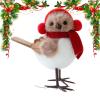 Cute Realistic Christmas Tree Bird Ornament view 1