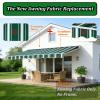 Replacement Fabric for Manually Retractable Patio Awning, 300 g/m² Polyester, UV-Resistant and Waterproof, 4.7 x 3.6 m, Multicolor view 2