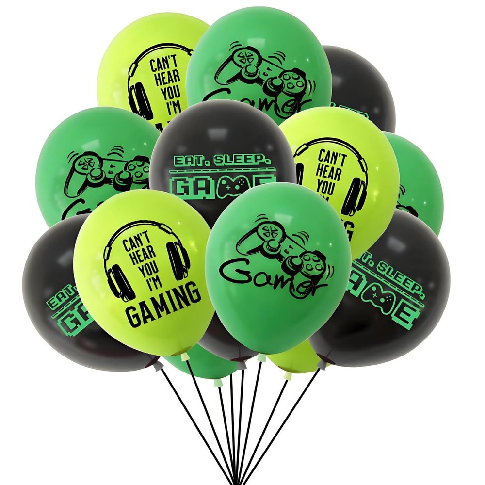 Gleemix 18-Piece Video Game Birthday Balloon Set