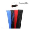 Cable-Braided Sleeve, Expandable PET Braided Sleeve, 240 mm x 5 m, Multicolor, for Wire Cable Insulation (Black Gold Silver, 20 mm x 5 meters) view 4