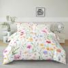 Reversible Microfiber Duvet Cover Set, Multicolor, Fresh Floral view 2