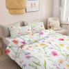 Reversible Microfiber Duvet Cover Set, Multicolor, Fresh Floral view 3