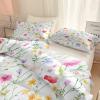Reversible Microfiber Duvet Cover Set, Multicolor, Fresh Floral view 4