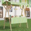 Collapsible Mobile Market Stall Cart, Yellow, 150 cm/59 in view 3