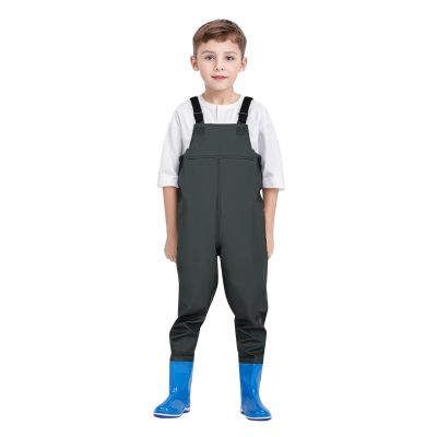Kids' Waterproof Chest Waders with Boots