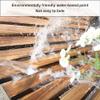 Semicircular Solid Wood Garden Bench for Two, White view 2