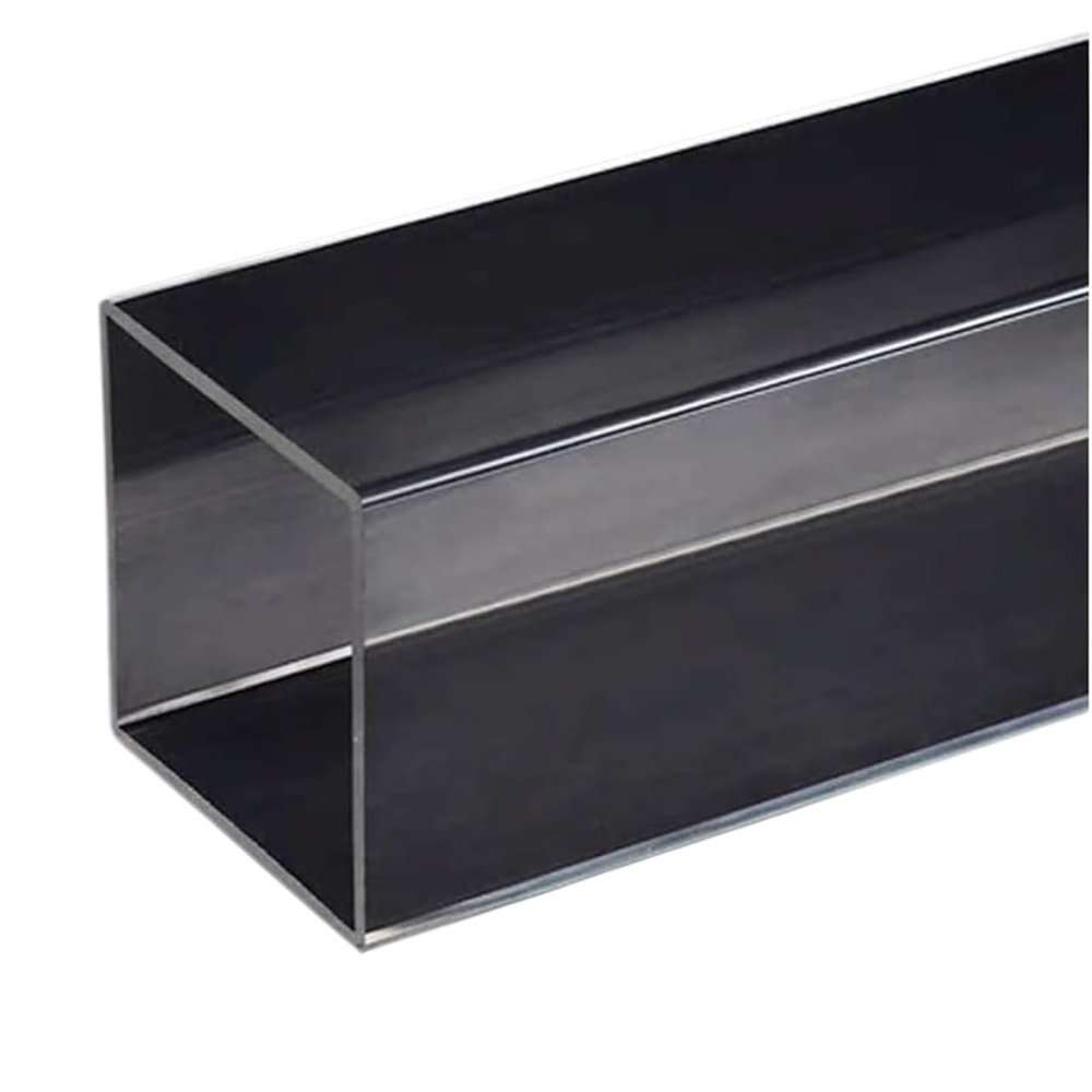 PMMA Acrylic Square Tube for DIY Water Cooling Systems, Multiple Sizes (10 mm × 10 mm × 1 mm × 245 mm)