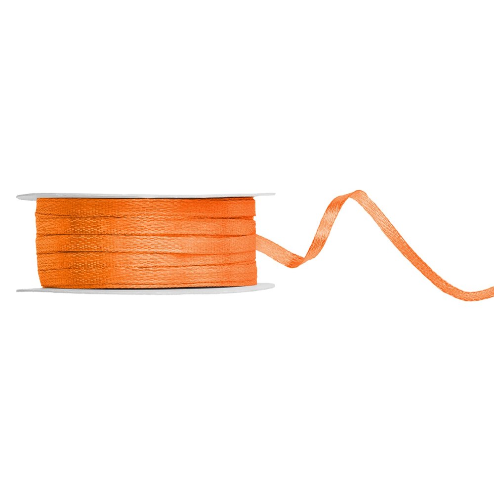 Orange Satin Ribbon 3mm x 50m
