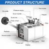 GWBoiuyQETM Heat Shrink Tube Cutting Machine with Microcomputer Control, 0.1 mm Precision view 2