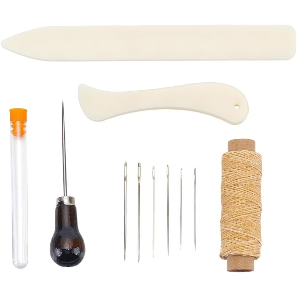 KikoSpark Waxed Cotton Thread for DIY Bookbinding - 11-Piece Set