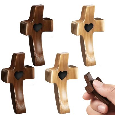 MOAZIFI 6-Piece Wooden Cross Set
