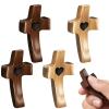 MOAZIFI 6-Piece Wooden Cross Set view 1